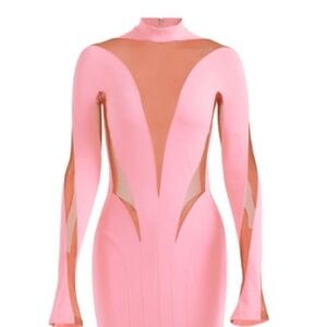 Mugler Pink and Nude Dress